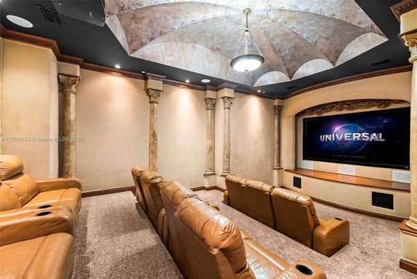 Home Theatre Room, Interior, Projection Screen, Recessed Lighting, Theatre Room