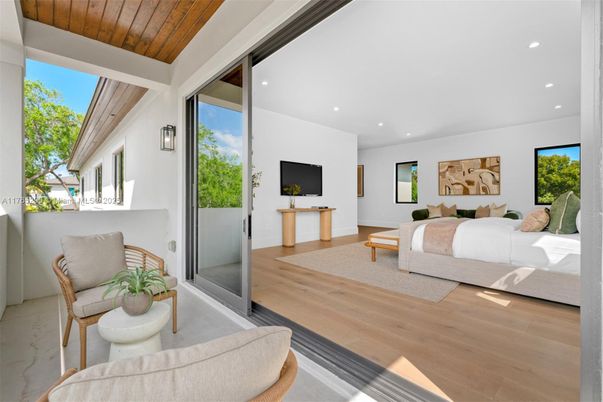 Bedroom, Interior, Recessed Lighting, Wooden Ceilings, Wood Texture Flooring