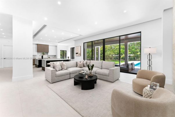 Interior, Kitchen, Living room, Recessed Lighting