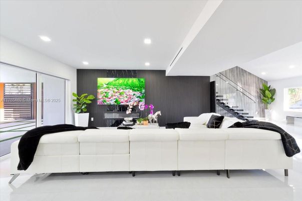 Interior, Living room, Recessed Lighting