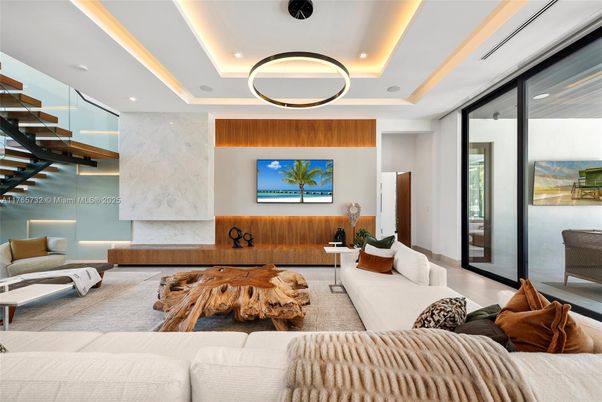Interior, Living room, Recessed Lighting