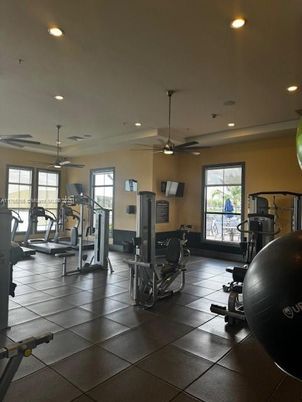 Fitness Equipment, Gym, Interior, Recessed Lighting