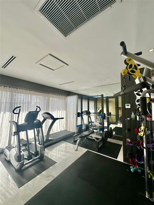 Fitness Equipment, Gym, Interior, Recessed Lighting