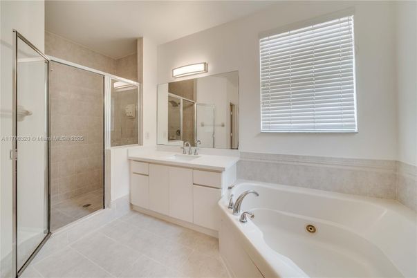 Bathroom, Dual Sink Vanities, Glass Shower, Interior