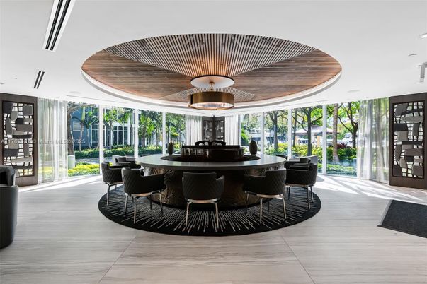 Dining room, Interior, Pendant Lights, Recessed Lighting, Wooden Ceilings