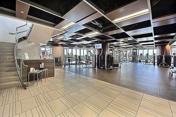 Fitness Equipment, Gym, Interior, Wood Texture Flooring