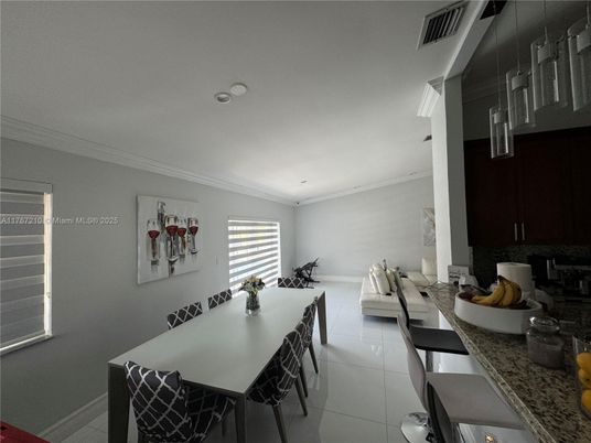 Dining room, Interior, Recessed Lighting