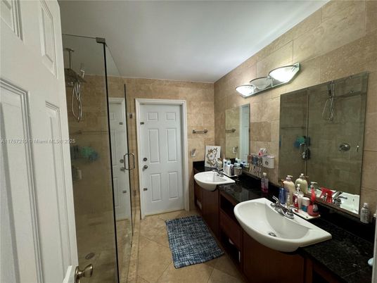 Bathroom, Dual Sink Vanities, Glass Shower, Interior