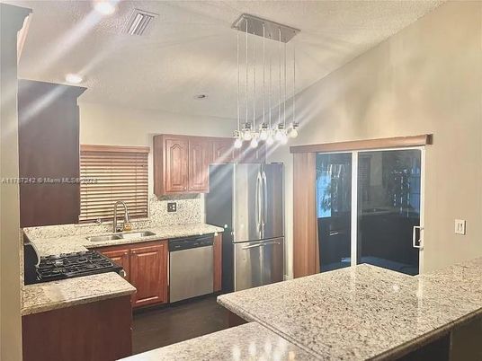Interior, Kitchen, Pendant Lights, Stainless Steel Appliances