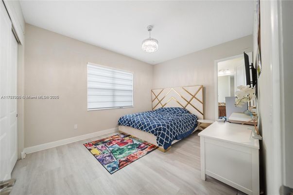 Bedroom, Chandelier, Interior, Wood Texture Flooring