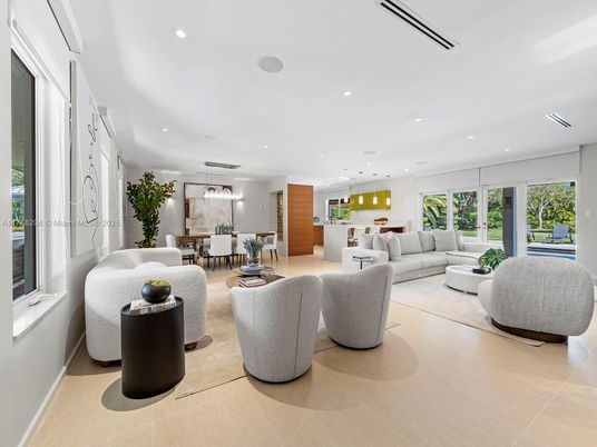 Dining room, Interior, Kitchen, Living room, Pendant Lights, Recessed Lighting
