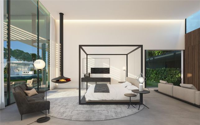 Bedroom, Fireplace, Interior