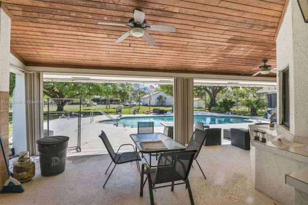 Exterior, Pool, Wooden Ceilings