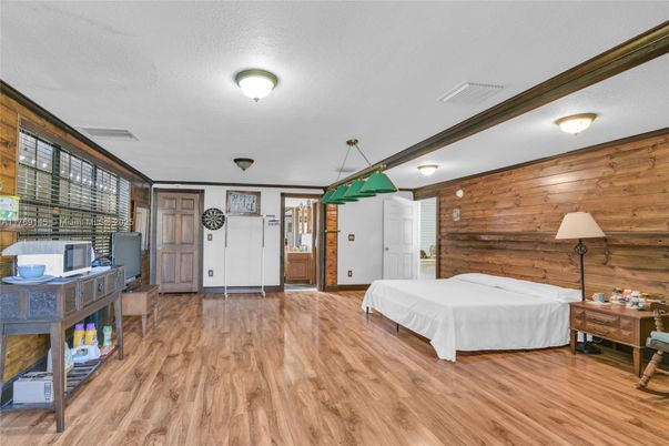 Bedroom, Interior, Wood Texture Flooring, Wooden Walls
