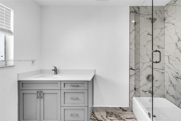 Bathroom, Glass Shower, Interior, Marble, Marble Walls