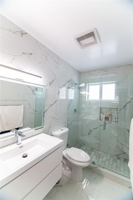 Bathroom, Glass Shower, Interior, Marble, Marble Walls