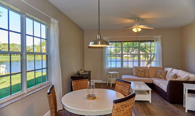 Interior, Living room, Pendant Lights, Water, Wood Texture Flooring