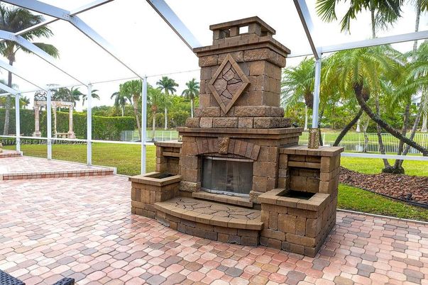Fireplace, Glass Ceilings, Interior, Sun Room