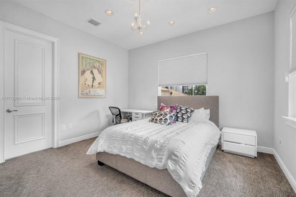 Bedroom, Chandelier, Interior, Recessed Lighting
