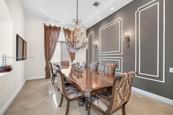 Chandelier, Dining room, Interior, Recessed Lighting