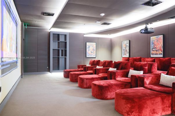 Home Theatre Room, Interior, Projection Screen, Recessed Lighting, Theatre Room