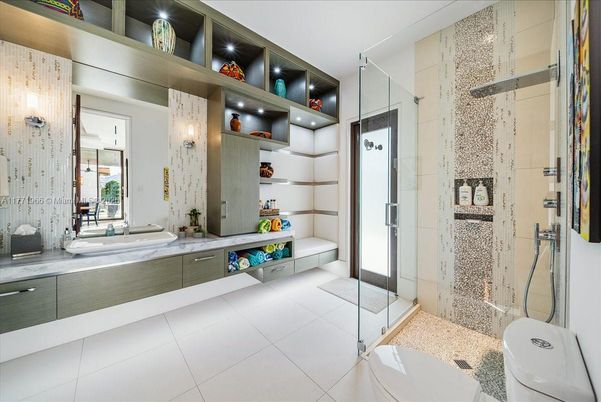 Bathroom, Glass Shower, Interior