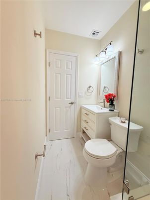 Bathroom, Glass Shower, Interior, Marble