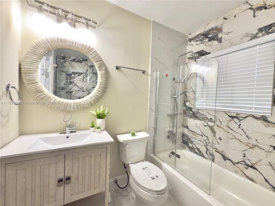 Bathroom, Glass Shower, Interior, Marble Walls