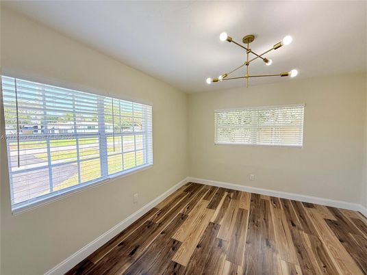 Empty room, Interior, Pendant Lights, Wood Texture Flooring
