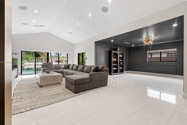 Interior, Living room, Recessed Lighting