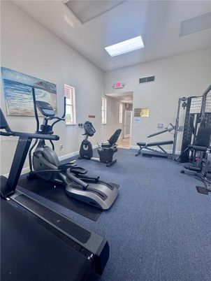 Fitness Equipment, Gym, Interior, Recessed Lighting