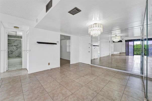 Chandelier, Empty room, Interior