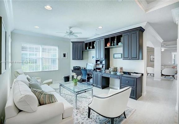 Home Office, Interior, Living room, Recessed Lighting