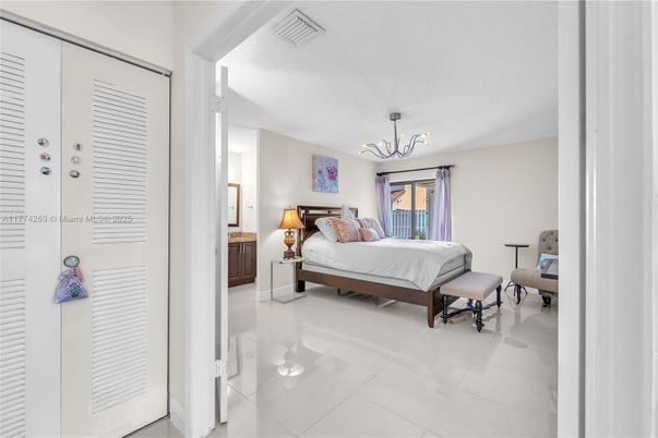 Bedroom, Chandelier, Interior
