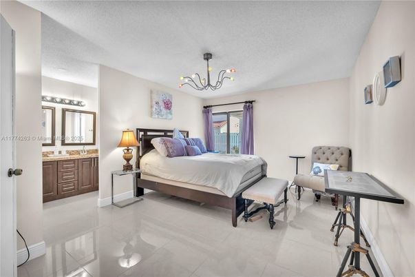 Bedroom, Chandelier, Interior