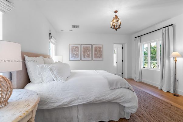 Bedroom, Chandelier, Interior, Wood Texture Flooring