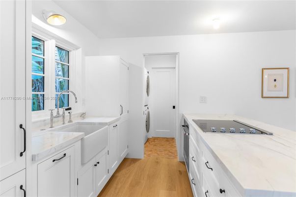 Interior, Kitchen, Wood Texture Flooring