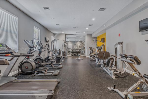 Fitness Equipment, Gym, Interior, Recessed Lighting