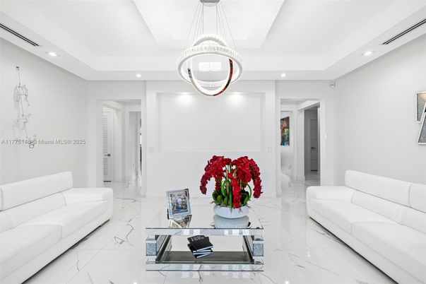 Interior, Living room, Marble, Pendant Lights, Recessed Lighting