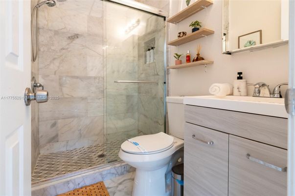 Bathroom, Glass Shower, Interior, Marble, Marble Walls