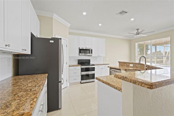 Interior, Kitchen, Recessed Lighting, Stainless Steel Appliances