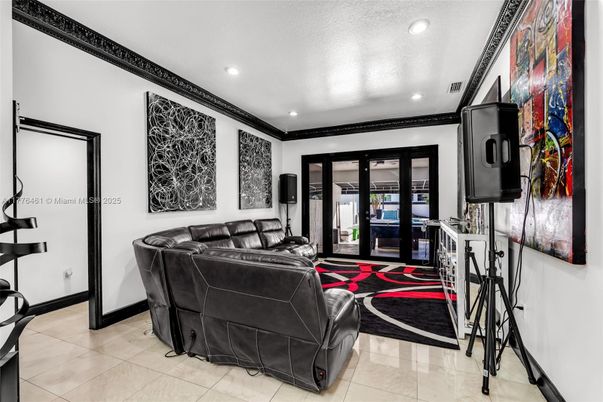 Interior, Living room, Recessed Lighting