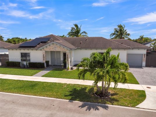 Attached, Exterior, Facade, Solar Panels, Ranch