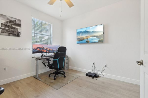Home Office, Interior, Wood Texture Flooring