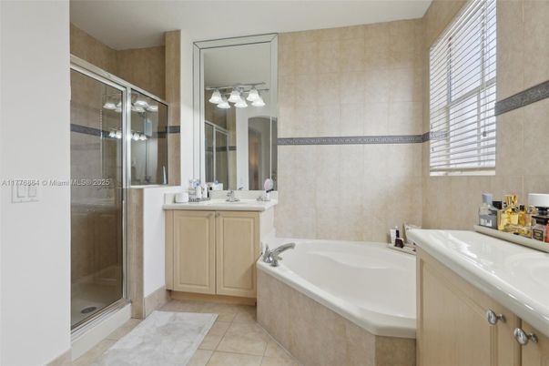 Bathroom, Dual Sink Vanities, Glass Shower, Interior