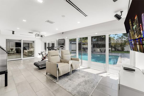 Interior, Living room, Recessed Lighting