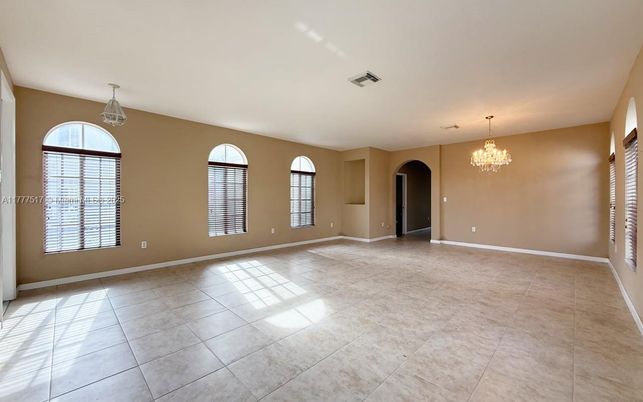 Chandelier, Empty room, Interior