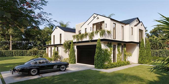 Attached, Exterior, Facade, Farmhouse