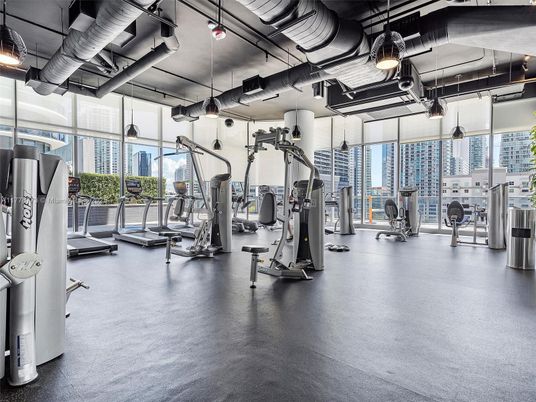 Fitness Equipment, Gym, Interior, Pendant Lights