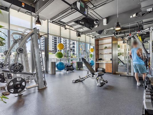 Fitness Equipment, Gym, Interior, Pendant Lights